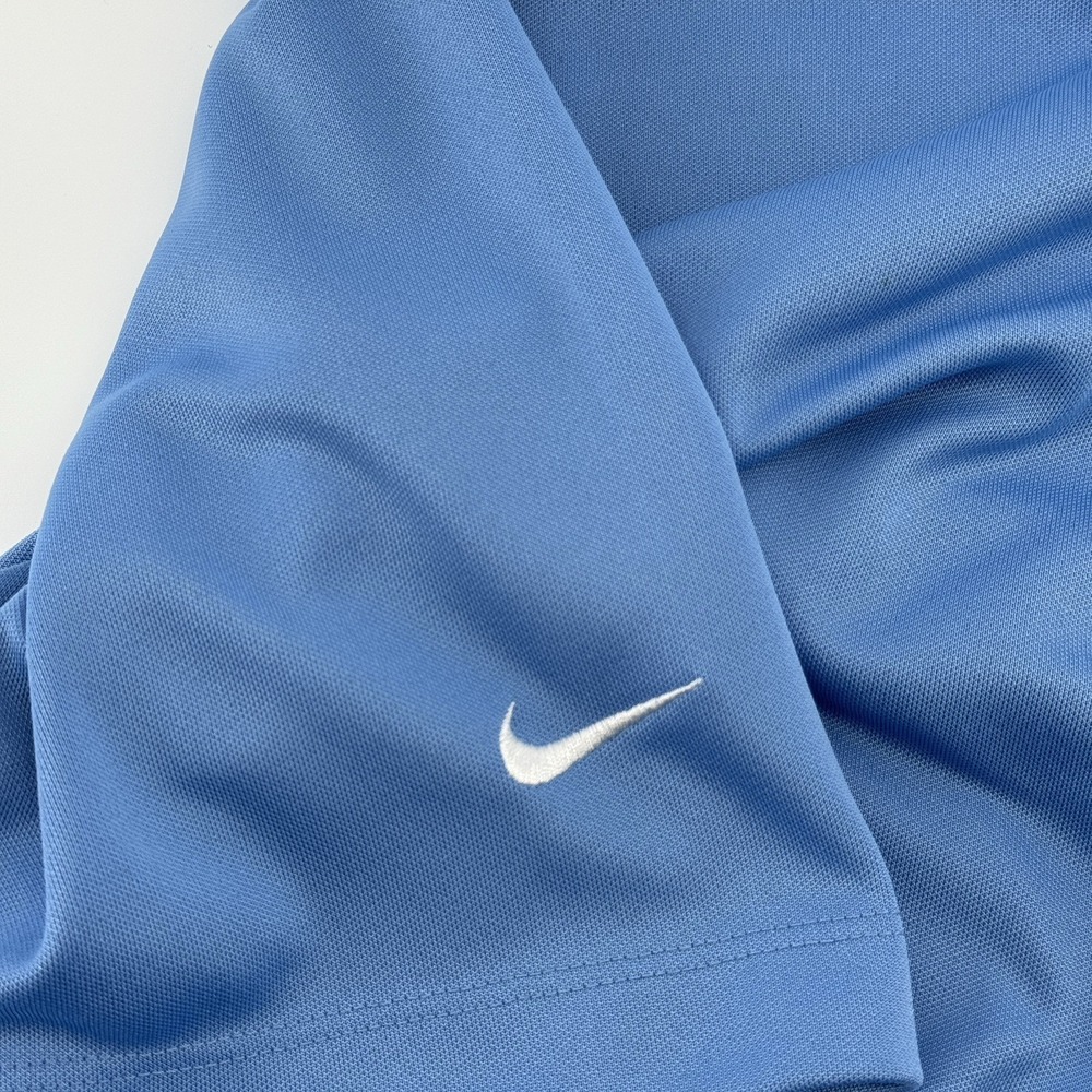 Nike Golf Mens XL Dri Fit Short Sleeve Button Polo Shirt Light Blue Casual logo - Picture 7 of 9